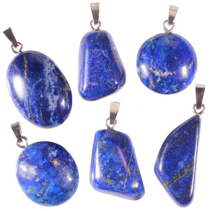 Pendentif Lapis lazuli forme libre