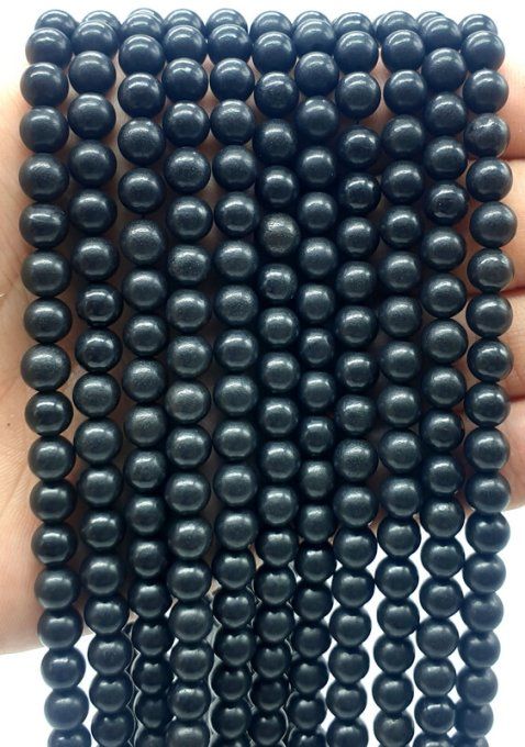 Perles Shungite au fil