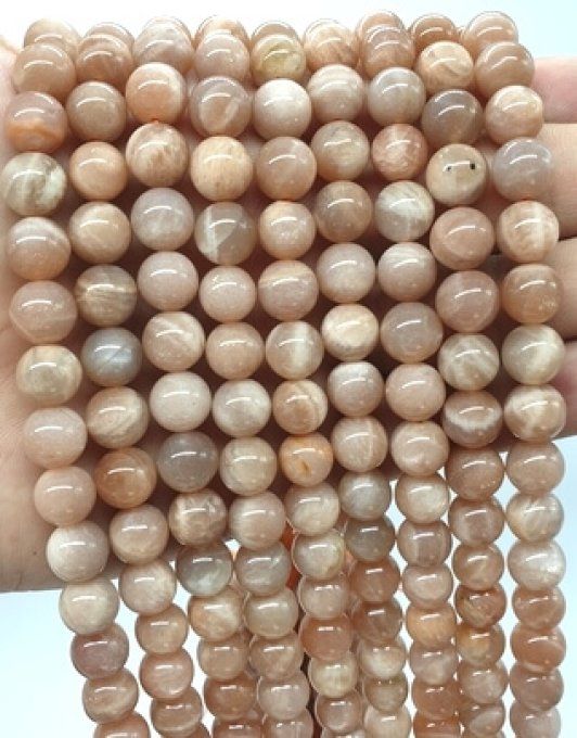 Perles Pierre de soleil au fil