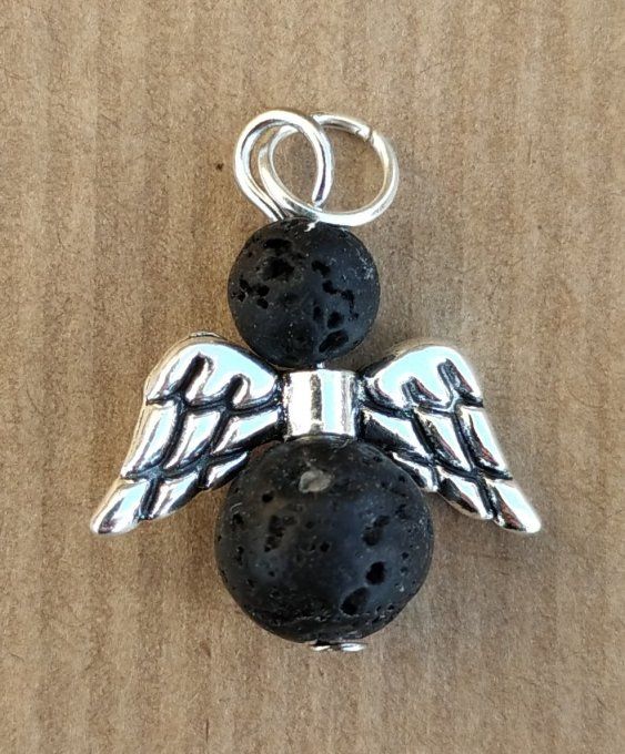 Pendentif ange Pierre de lave
