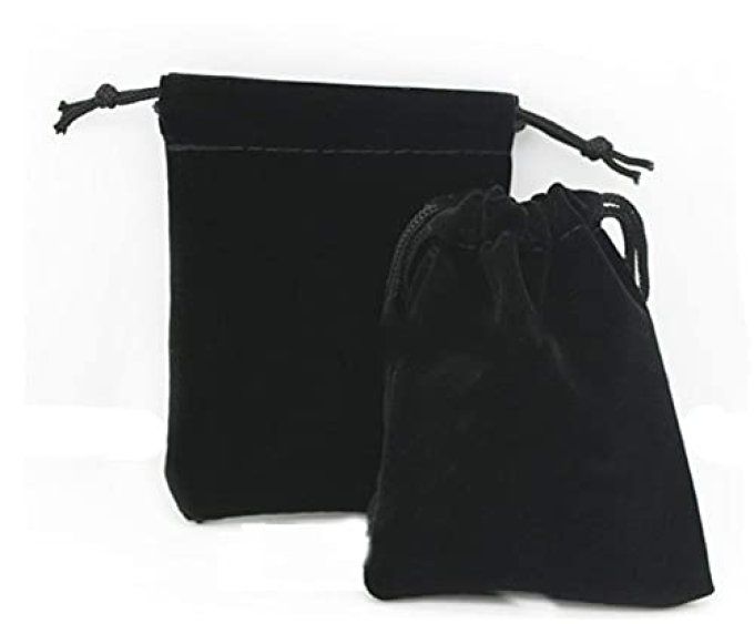 Pochette velours noir