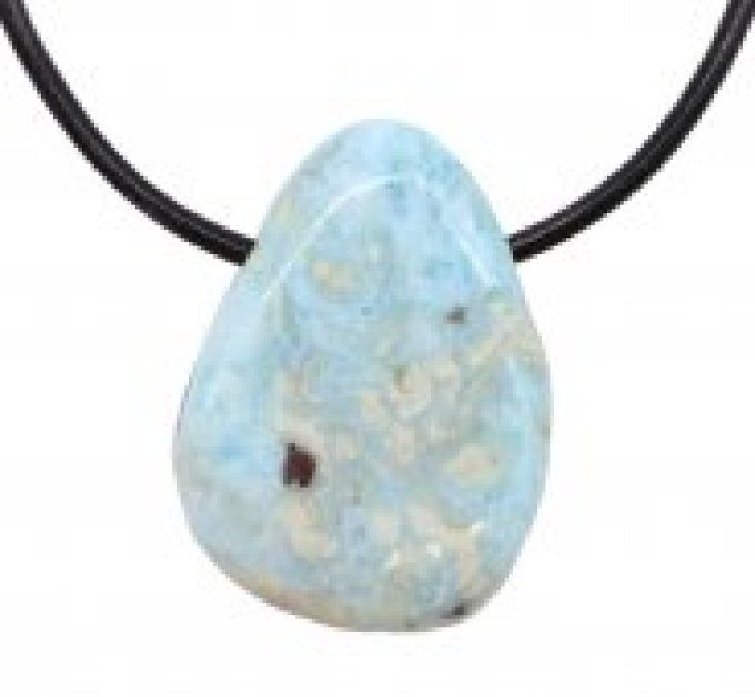Pendentif larimar percer