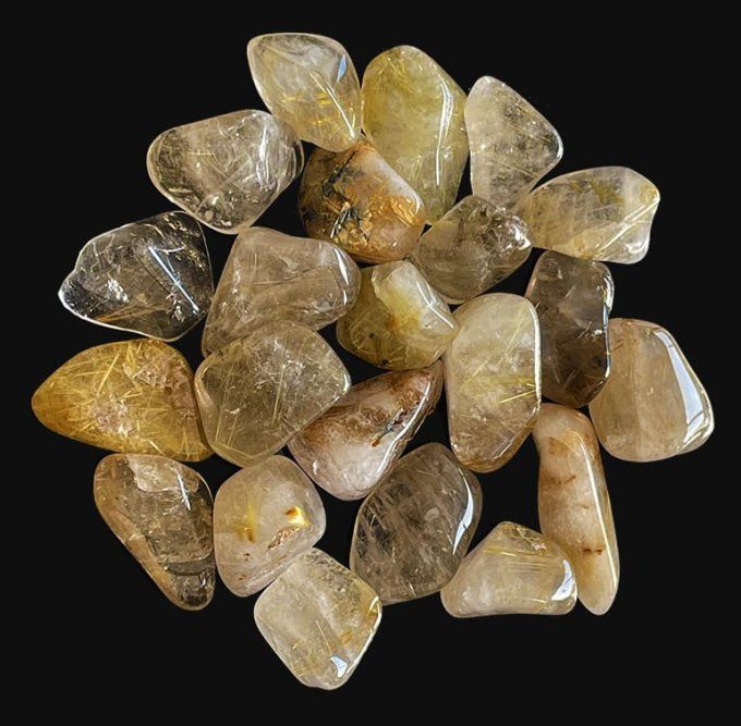 Pierre rouler Quartz rutile