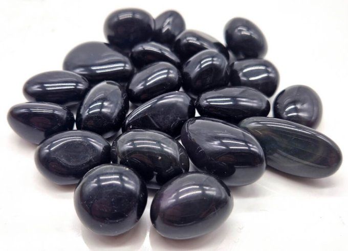 Pierre rouler Obsidienne Oeil Celeste