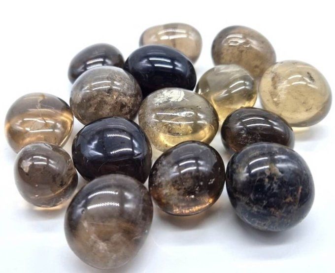 Pierre rouler Quartz fumée