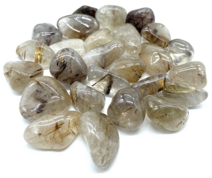 Pierre rouler Quartz rutile