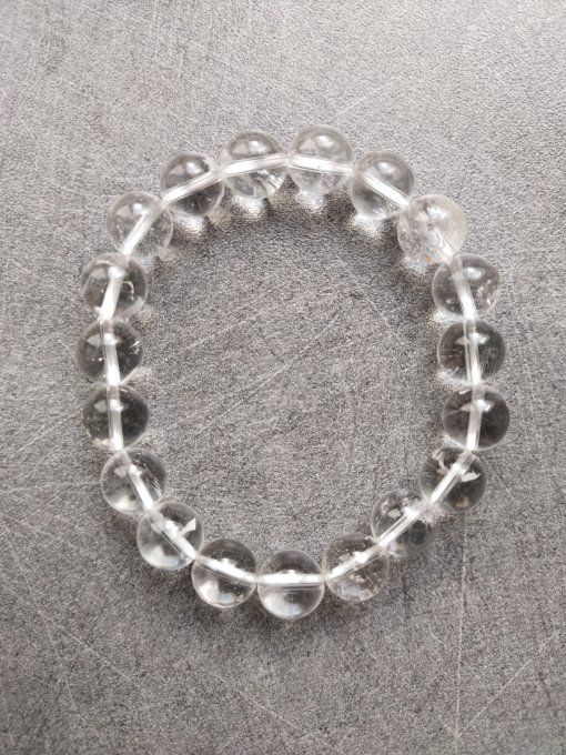 Perle Quartz / Cristal de roche à l'unité