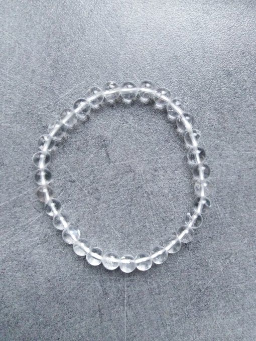 Perle Quartz / Cristal de roche à l'unité