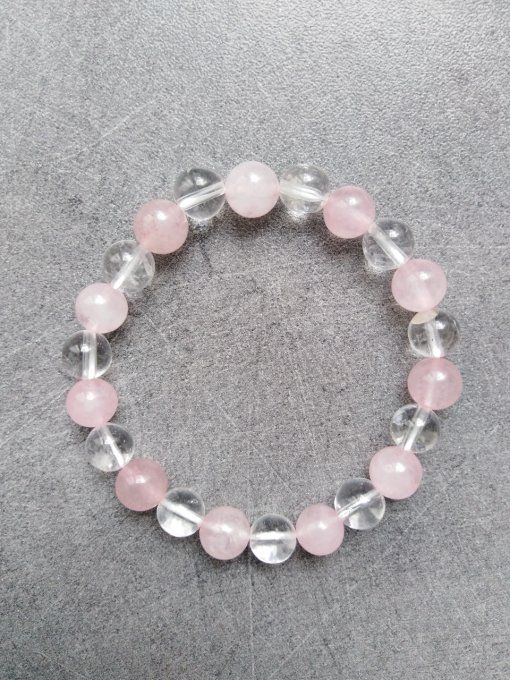 Bracelet Quartz / quartz rose