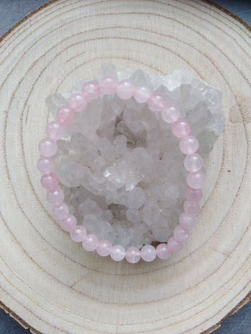 Bracelet Quartz rose (Taille enfant)