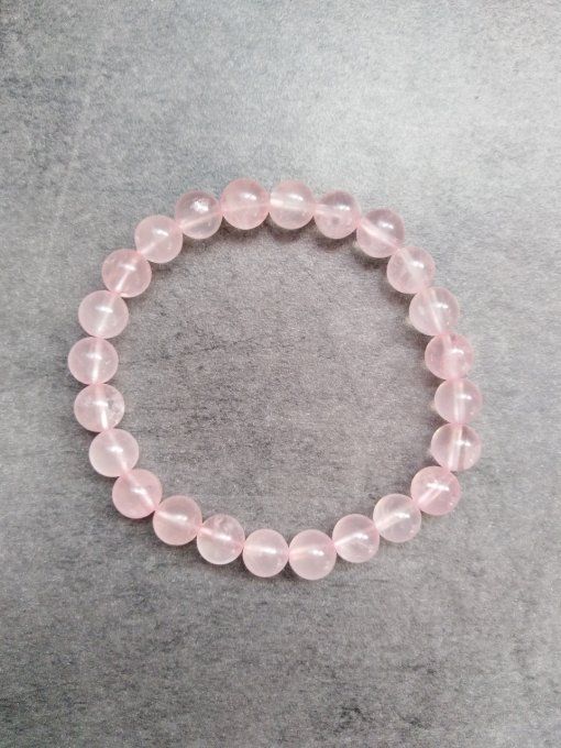 Perle Quartz rose à l'unité