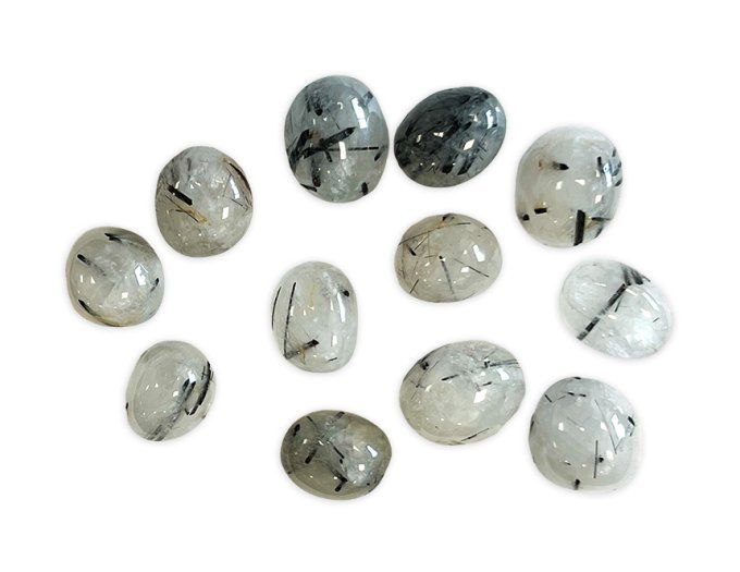 Pierre rouler Quartz Tourmaline