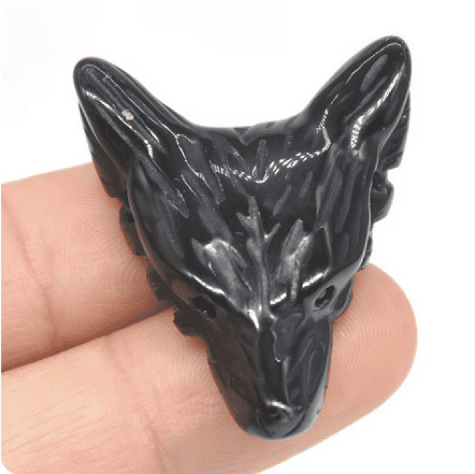 Tête de renard Obsidienne
