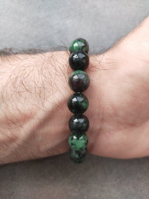 Bracelet Rubis sur zoisite