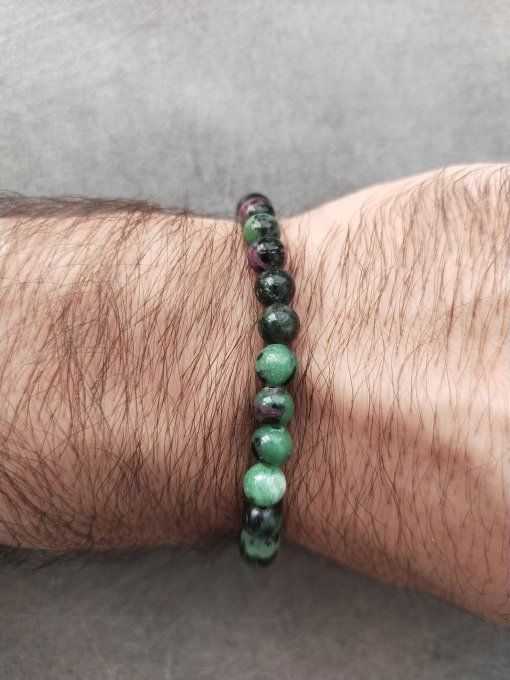 Bracelet Rubis sur zoisite