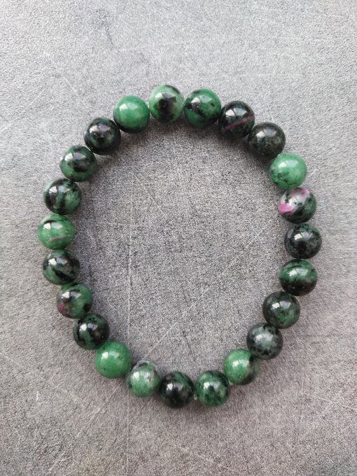 Bracelet Rubis sur zoisite