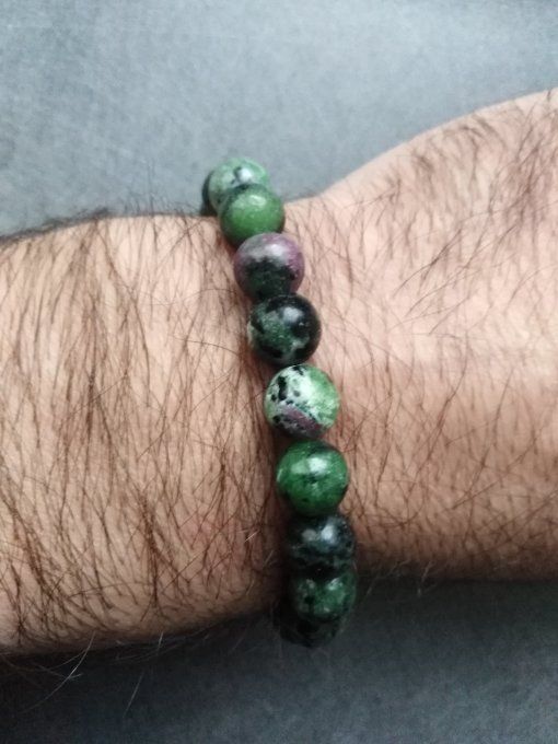 Bracelet Rubis sur zoisite