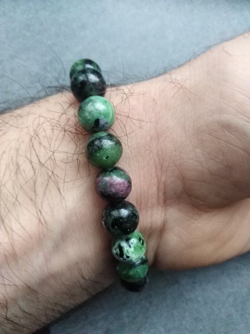 Bracelet Rubis sur zoisite