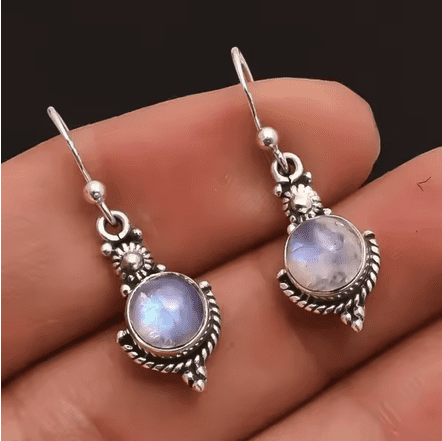 Boucle d'oreille opaline