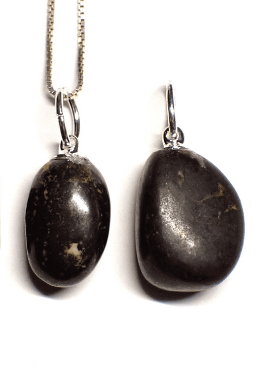 pendentif Jade magnétite forme libre