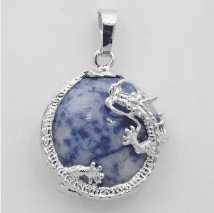 Pendentif dragon Sodalite