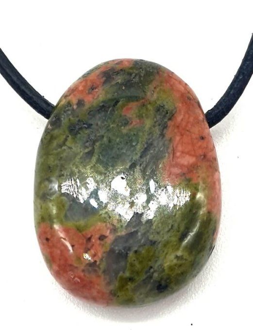 Pendentif Unakite goutte percer