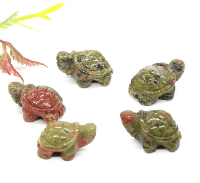 Mini tortue Unakite