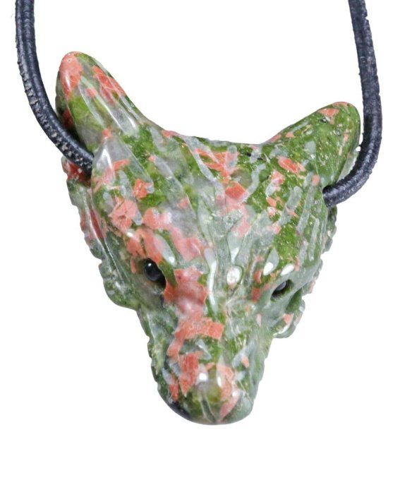 Tête de renard Unakite
