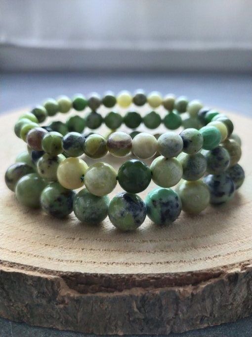 Bracelet Chrysoprase citron