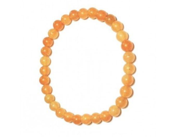 Perle Aventurine orange à l'unité