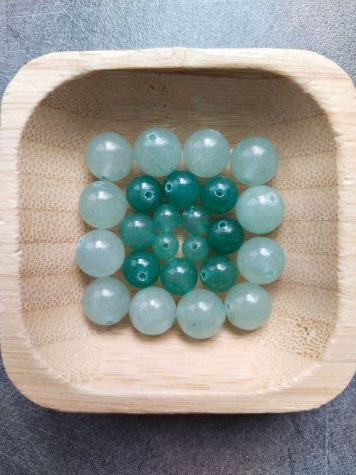 Perle Aventurine verte à l'unité