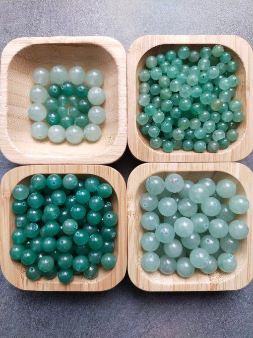 Perle Aventurine verte à l'unité