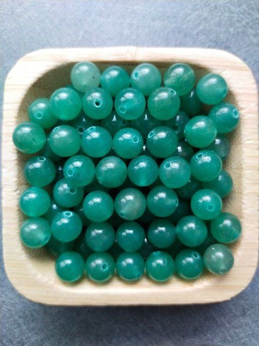 Perle Aventurine verte à l'unité