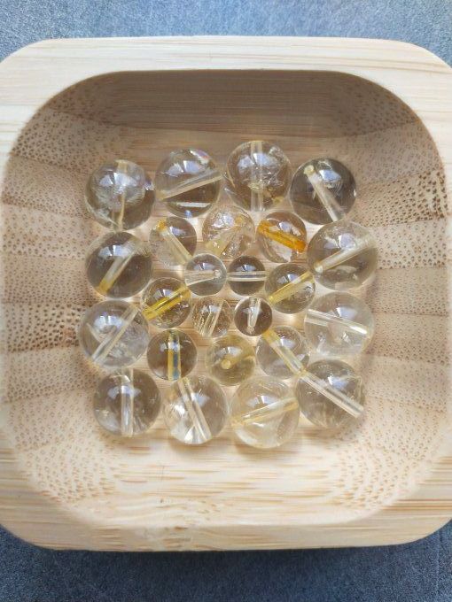 Perle Citrine à l'unité
