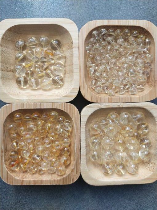 Perle Citrine à l'unité