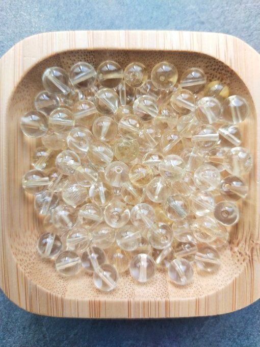 Perle Citrine à l'unité