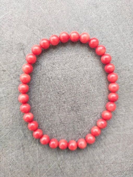 Perle Corail rouge à l'unité