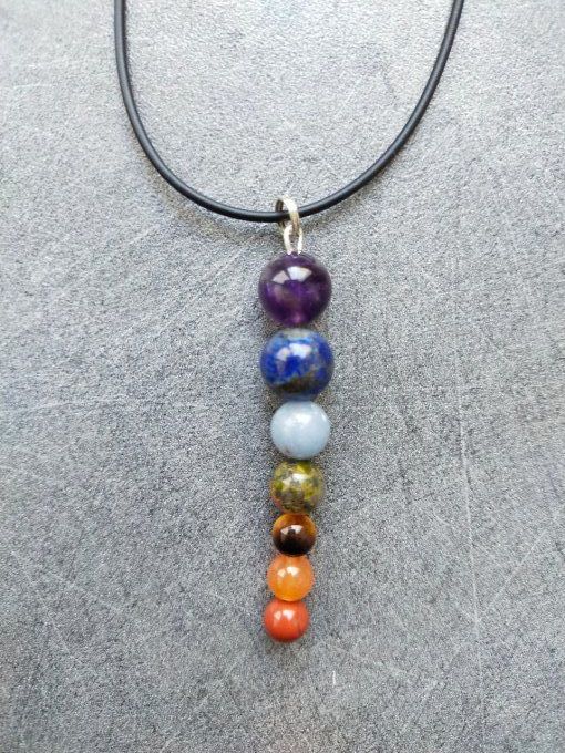 7 chakras en perles degradé