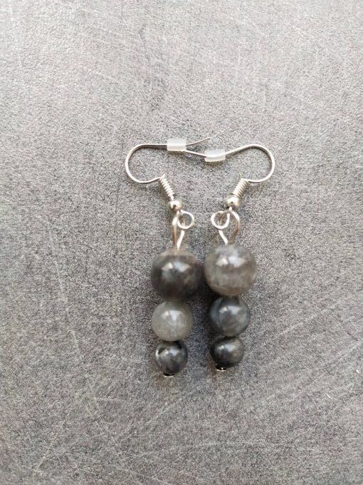 Boucles d'oreille Labradorite