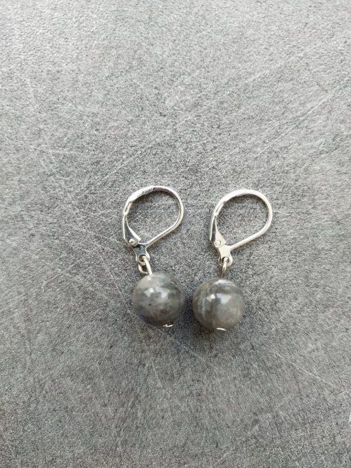 Boucles d'oreille Labradorite