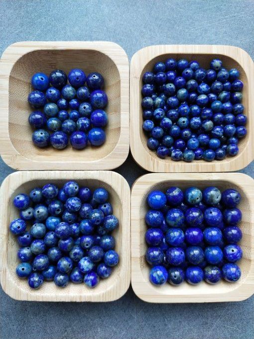 Perle Lapis lazuli à l'unité