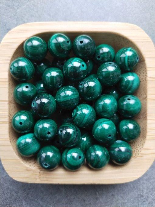 Perle Malachite à l'unité