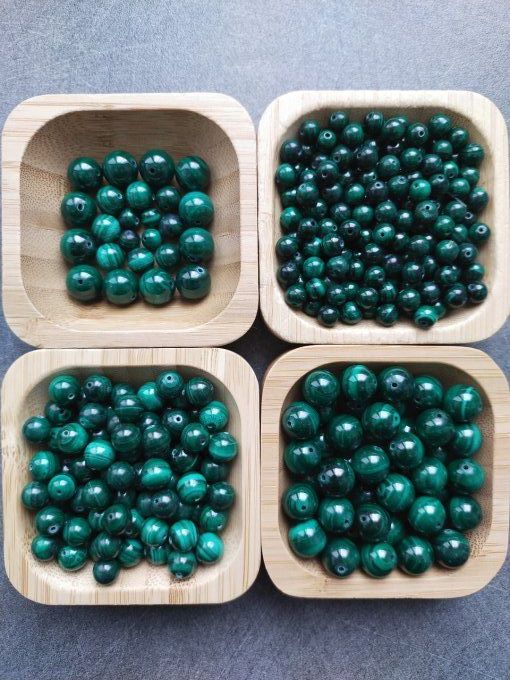 Perle Malachite à l'unité