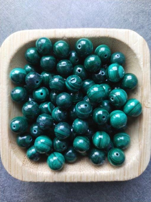 Perle Malachite à l'unité