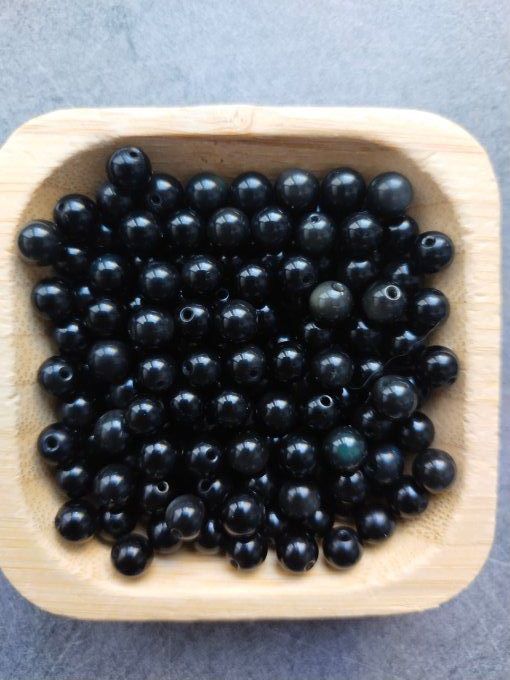 Perle Obsidienne Oeil Celeste à l'unité