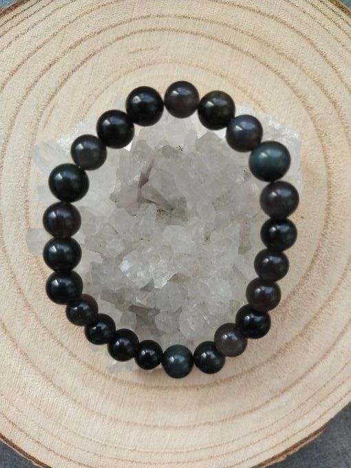 Bracelet Obsidienne Oeil Celeste