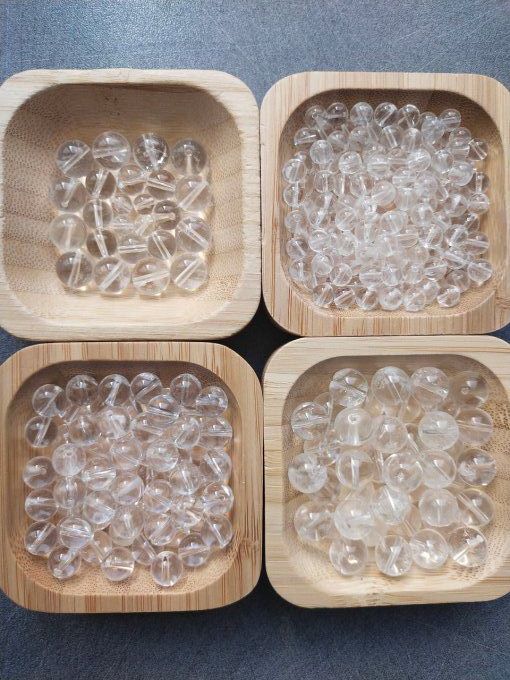 Perle Quartz / Cristal de roche à l'unité
