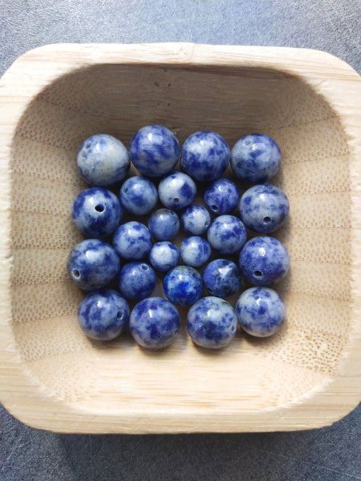 Perle Sodalite à l'unité