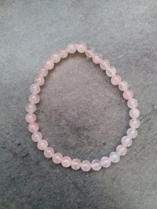 Perle Quartz rose à l'unité