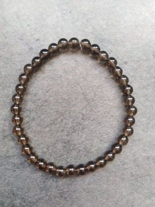 Bracelet Quartz fumée (Taille enfant)